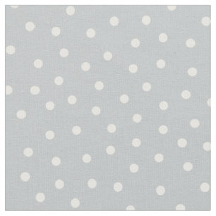 Tela Personalizar tus propios puntos de polka blanca en
