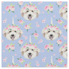 Tela Perwinwining de la flor del Doodle dorado