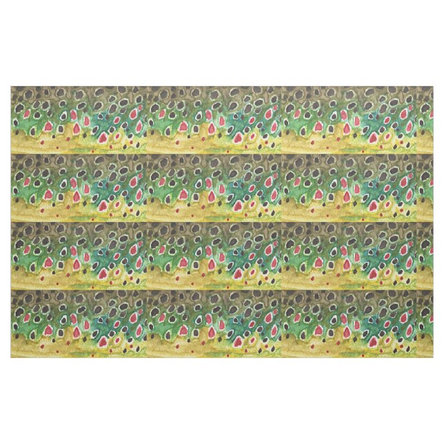 Tela Pesca de trucha marrón (Yarda)