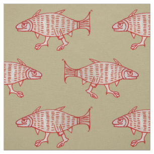 Tela Pescado medieval en Tan