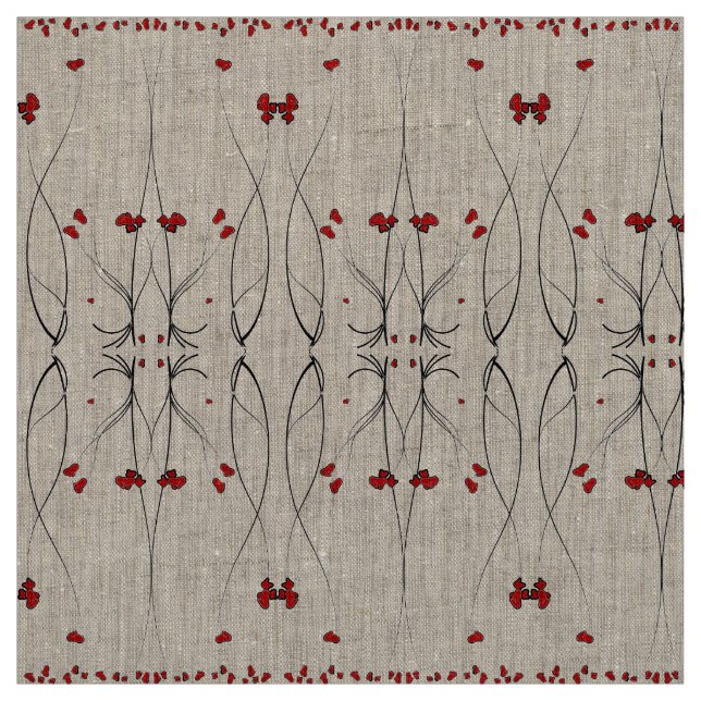 Tela Petales rojos (Retal)