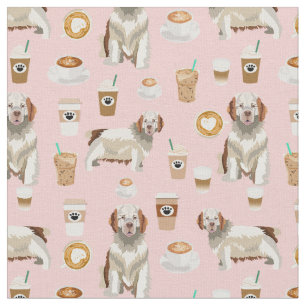 Tela Pez rojo amante del café español