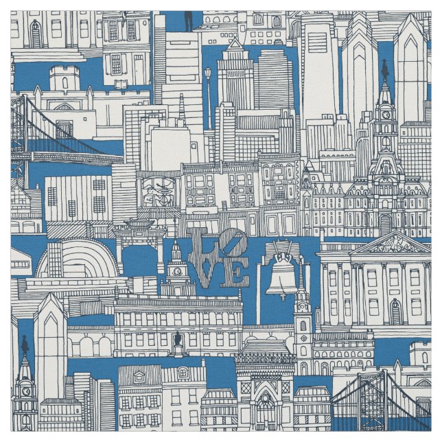 Tela Philadelphia toile cobalt indigo (Retal)