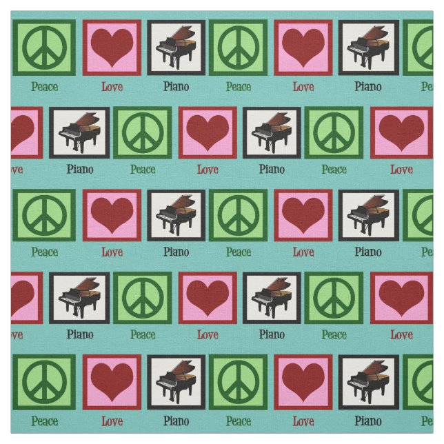 Tela Piano del amor de la paz (Retal)