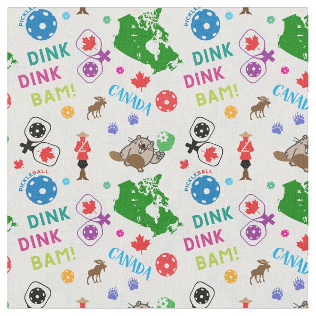 Tela Pickleball Canada iconos2, tamaño de mosaico perso (De cerca)