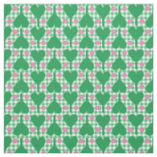 Tela Pickleball de Boda Verde y Rosa Preppy