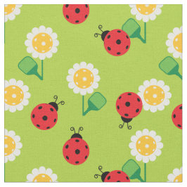Tela 💚 🐞 Pickleball ladybugs, margaritas, tamaño pers