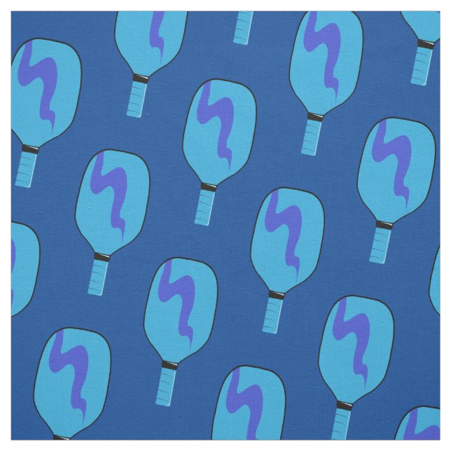 Tela Pickleball Paddle Blue Sports Pattern (Retal)