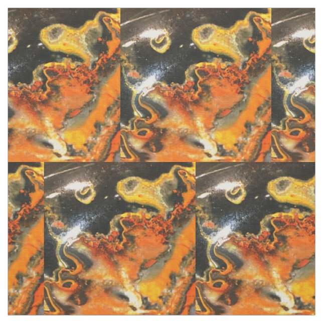 Tela Piedras Naranjas de Swirled Falln (Retal)
