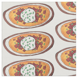 Tela Piel de papa cargada Aperitivos de comida Bacon