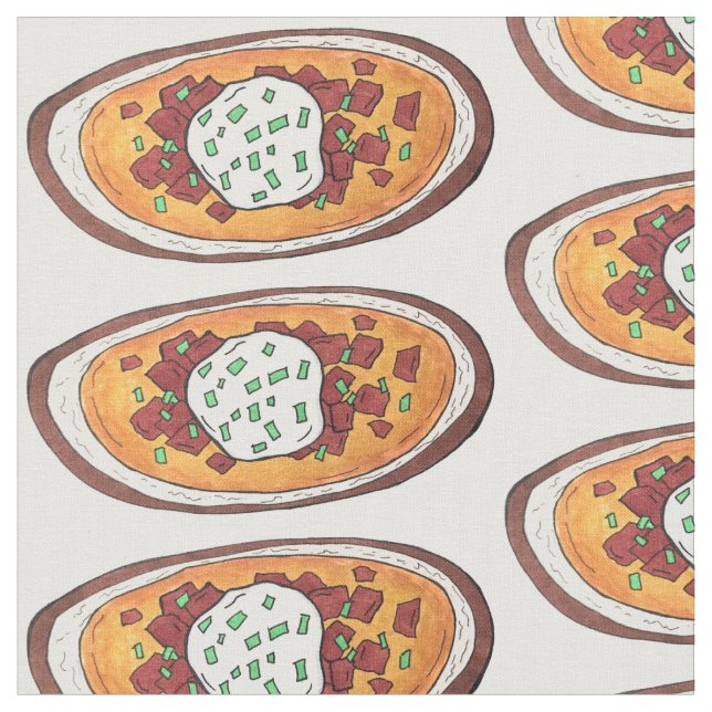 Tela Piel de papa cargada Aperitivos de comida Bacon (De cerca)