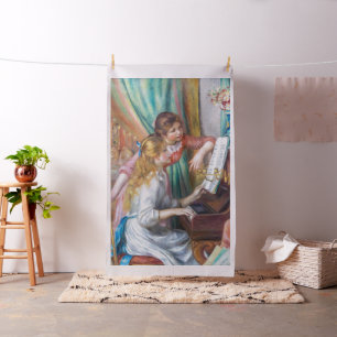 Tela Pierre Auguste Renoir - Jóvenes Chicas en el piano