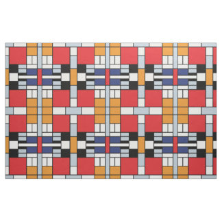 Tela Piet Mondrian - Composición con gran plano rojo