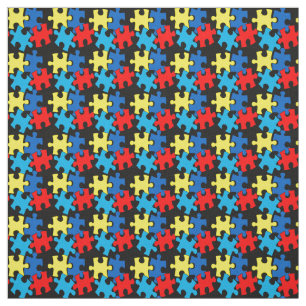 Tela Piezas de rompecabezas del autismo - pequeñas