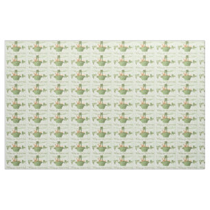 Tela Pig Shamrock Cuatro Hojas Clover Green Garland