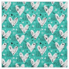 Tela Pilates Poses Patrón sin inconvenientes en color v