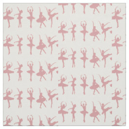 Tela Pima Cotton Pink Ballerinas Craft Tejido de coser