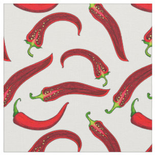 Tela pimientos rojos