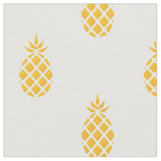 Tela Piña amarilla tropical