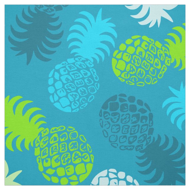 Tela Piña tropical mona hawaiana (Retal)