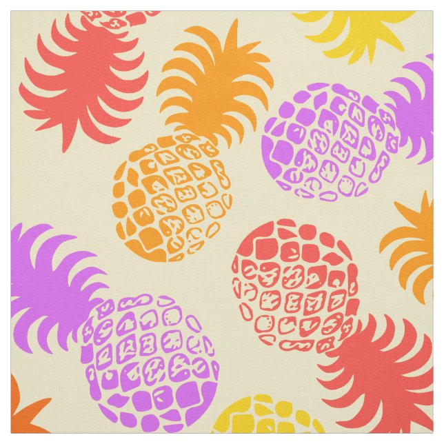 Tela Piña tropical mona hawaiana (Retal)