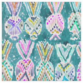 Tela Piñas tropicales tribales del Hawaiian de la