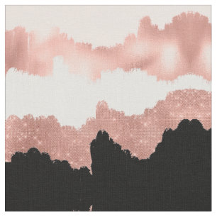 Tela Pincel Rosa dorado rosado Purpurina giratorio mode