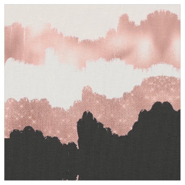 Tela Pincel Rosa dorado rosado Purpurina giratorio mode (De cerca)