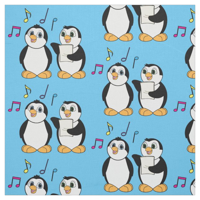 Tela Pingüinos que cantan (Retal)