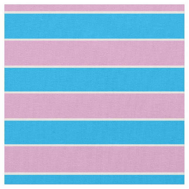 Tela Pink, blue, white stripes (De cerca)