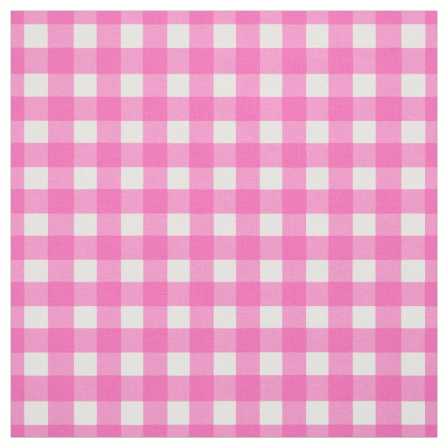 Tela Pink Gingham Check (Retal)