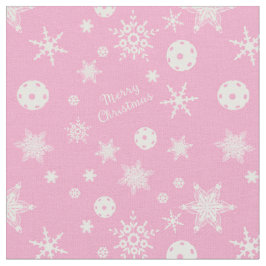 Tela  Pink 💟 Pickleball 🎄 Feliz Navidad 