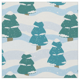 Tela Pinos de invierno nevados