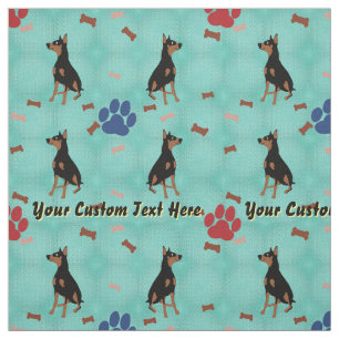 Tela Pinscher del Doberman - personalizado