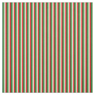 Tela Pinstripes Verdes, De Color Blanco Estelar Y Rojo