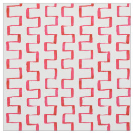 Tela pintada geométrica roja del modelo