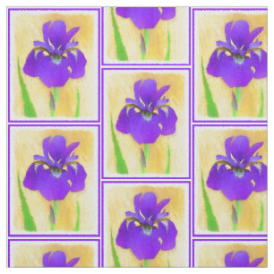 Tela Pintado de iris morado - Perro original curado A