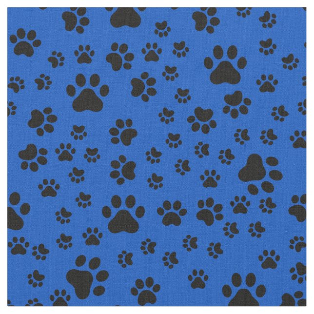 Tela Pintas negras sobre el azul cobalto (De cerca)