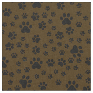 Tela Pintas negras sobre marrón oscuro