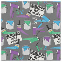 Pintor de la casa y decorador con patrones