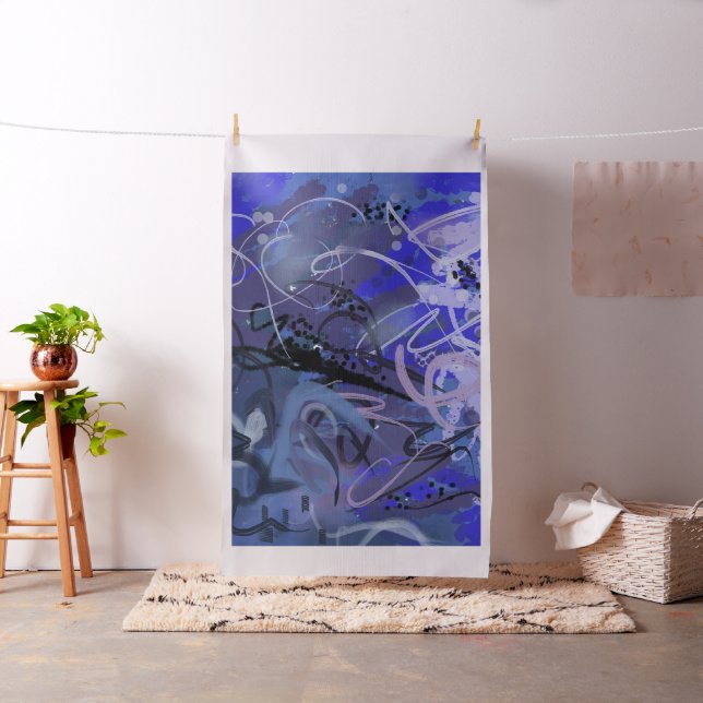 Tela Pintura abstracta azul (In Situ)