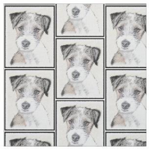 Tela Pintura áspera de Russell Terrier - arte original