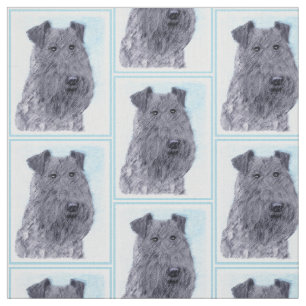 Tela Pintura azul Kerry Blue Terrier Arte Perro Origina