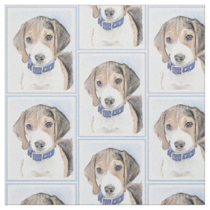 Tela Pintura Beagle - Arte Perro Original Cuto