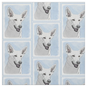 Tela Pintura blanca del pastor - arte original lindo