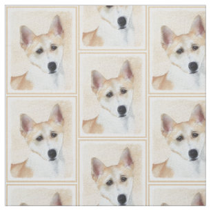 Tela Pintura canaense de perro - Arte original de perro