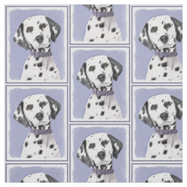 Tela Pintura dálmata - Arte de perro original (Retal)