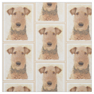 Tela Pintura de Airedale Terrier - Arte original y pers