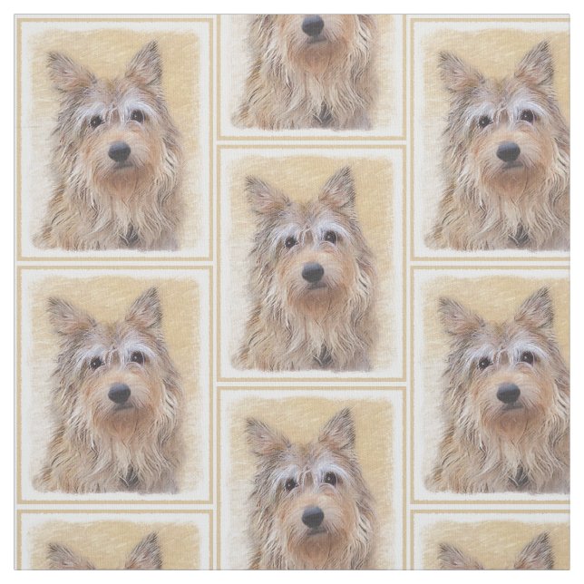 Tela Pintura de Berger Picard - Arte de Perro Original. (Retal)
