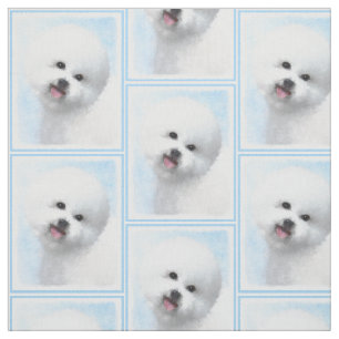 Tela Pintura de Bichon Frise - Arte de Perro Original.